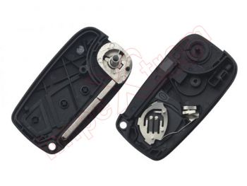 Compatible housing for Fiat remote controls, 3 buttons